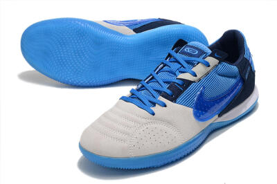 Nike Street Gato IC Indoor & Futsal Soccer Shoes - Grey/Blue