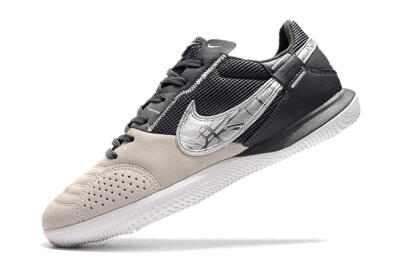 Nike Street Gato IC Indoor & Futsal Soccer Shoes - Beige/Silver/Black