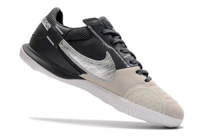 Nike Street Gato IC Indoor & Futsal Soccer Shoes - Beige/Silver/Black