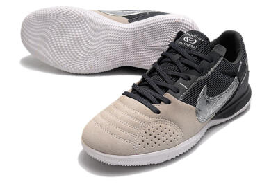 Nike Street Gato IC Indoor & Futsal Soccer Shoes - Beige/Silver/Black