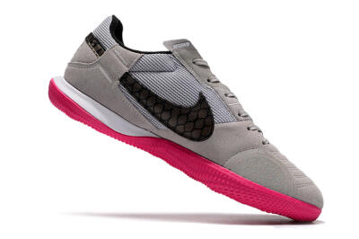 Nike Street Gato IC Indoor & Futsal Soccer Shoes - Grey/Black/Pink
