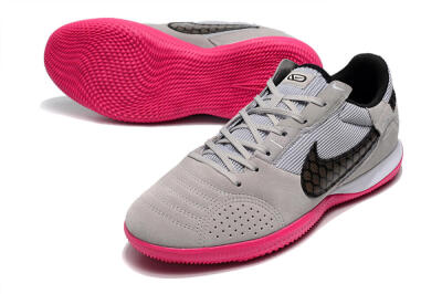 Nike Street Gato IC Indoor & Futsal Soccer Shoes - Grey/Black/Pink