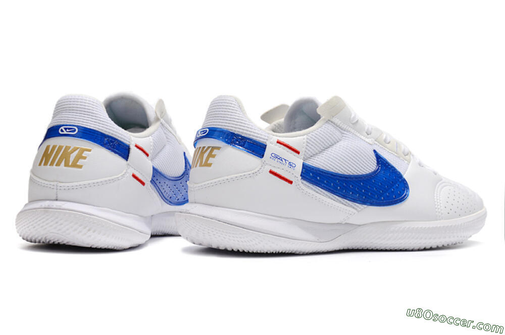 Nike Street Gato IC Indoor & Futsal Soccer Shoes - White/Red/Blue 6