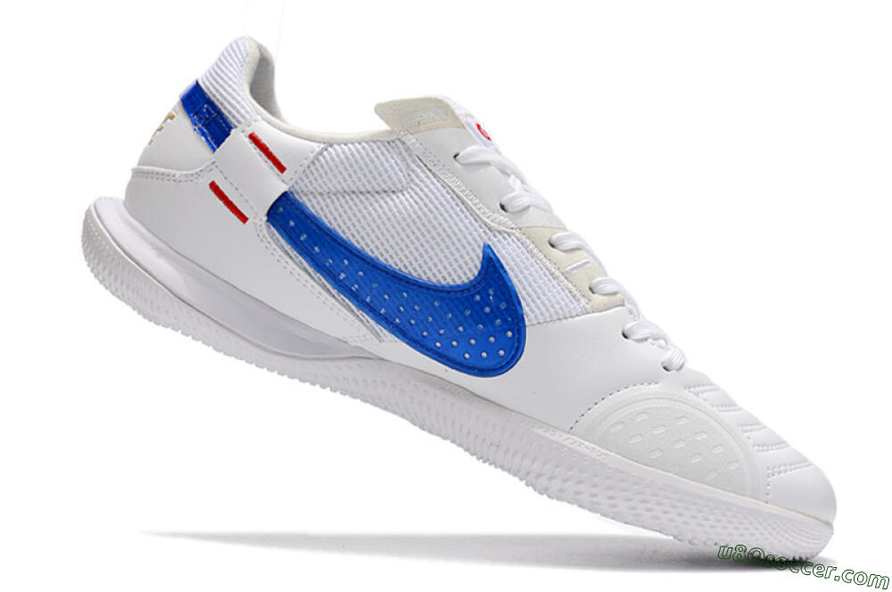 Nike Street Gato IC Indoor & Futsal Soccer Shoes - White/Red/Blue 4