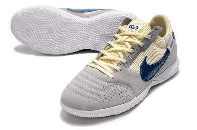 Nike Street Gato IC Indoor & Futsal Soccer Shoes - Grey/Beige/Blue