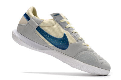 Nike Street Gato IC Indoor & Futsal Soccer Shoes - Grey/Beige/Blue