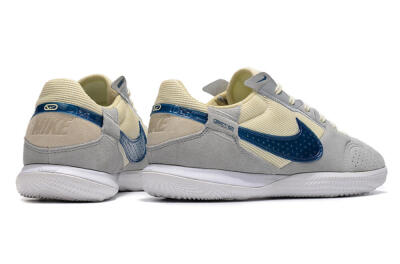 Nike Street Gato IC Indoor & Futsal Soccer Shoes - Grey/Beige/Blue