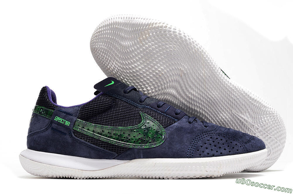 Nike Street Gato IC Indoor & Futsal Soccer Shoes - Purple/Green/White 1