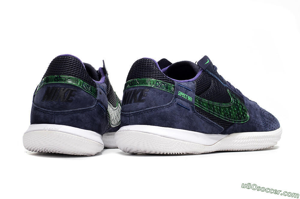 Nike Street Gato IC Indoor & Futsal Soccer Shoes - Purple/Green/White 6