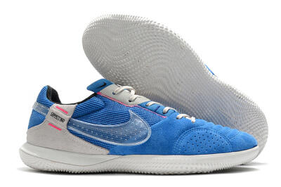 Nike Street Gato IC Indoor & Futsal Soccer Shoes - Blue/Grey/White