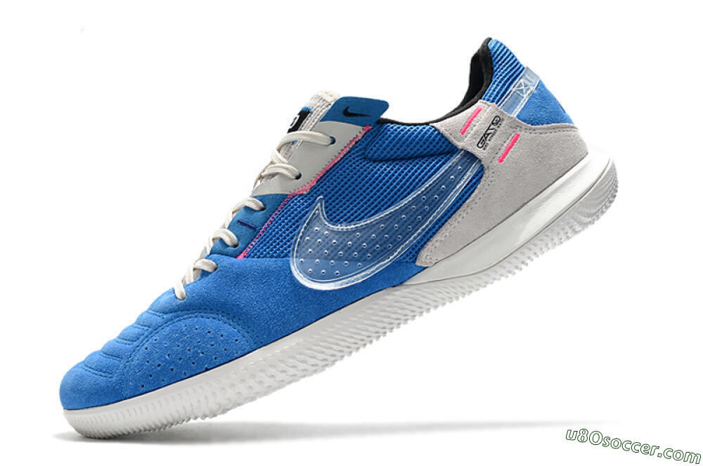 Nike Street Gato IC Indoor & Futsal Soccer Shoes - Blue/Grey/White 5