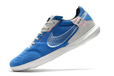 Nike Street Gato IC Indoor & Futsal Soccer Shoes - Blue/Grey/White