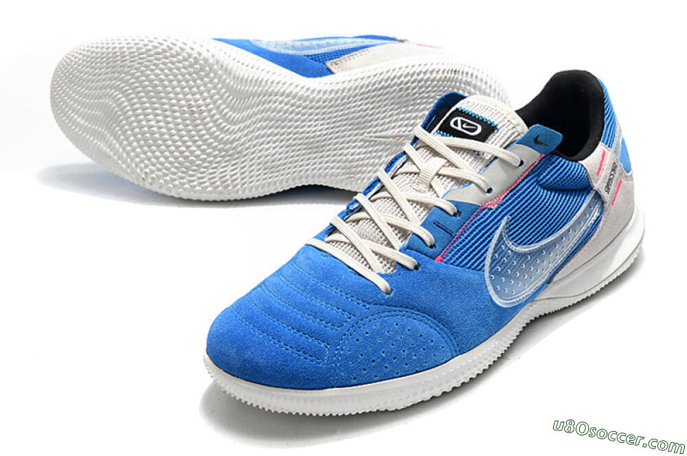 Nike Street Gato IC Indoor & Futsal Soccer Shoes - Blue/Grey/White 3