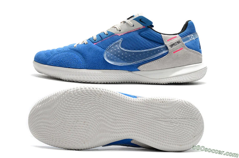 シューズ Nike Street Gato 27cm Nike Street Gato IC Indoor & Futsal Soccer Shoes - Blue/Grey