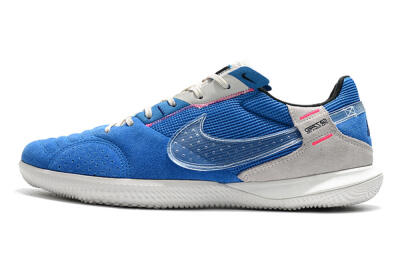 Nike Street Gato IC Indoor & Futsal Soccer Shoes - Blue/Grey/White