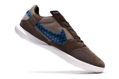 Nike Street Gato IC Indoor & Futsal Soccer Shoes - Brown/Blue/White