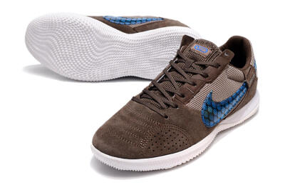 Nike Street Gato IC Indoor & Futsal Soccer Shoes - Brown/Blue/White