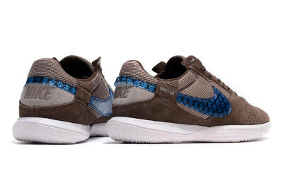 Nike Street Gato IC Indoor & Futsal Soccer Shoes - Brown/Blue/White