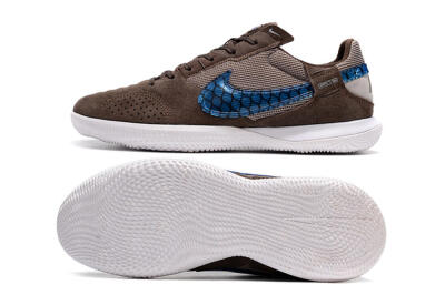 Nike Street Gato IC Indoor & Futsal Soccer Shoes - Brown/Blue/White