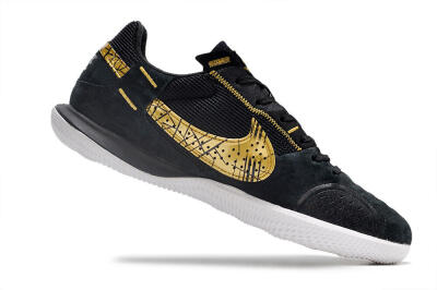 Nike Street Gato IC Indoor & Futsal Soccer Shoes - Black/Gold/White