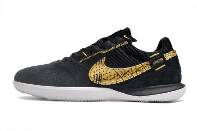 Nike Street Gato IC Indoor & Futsal Soccer Shoes - Black/Gold/White