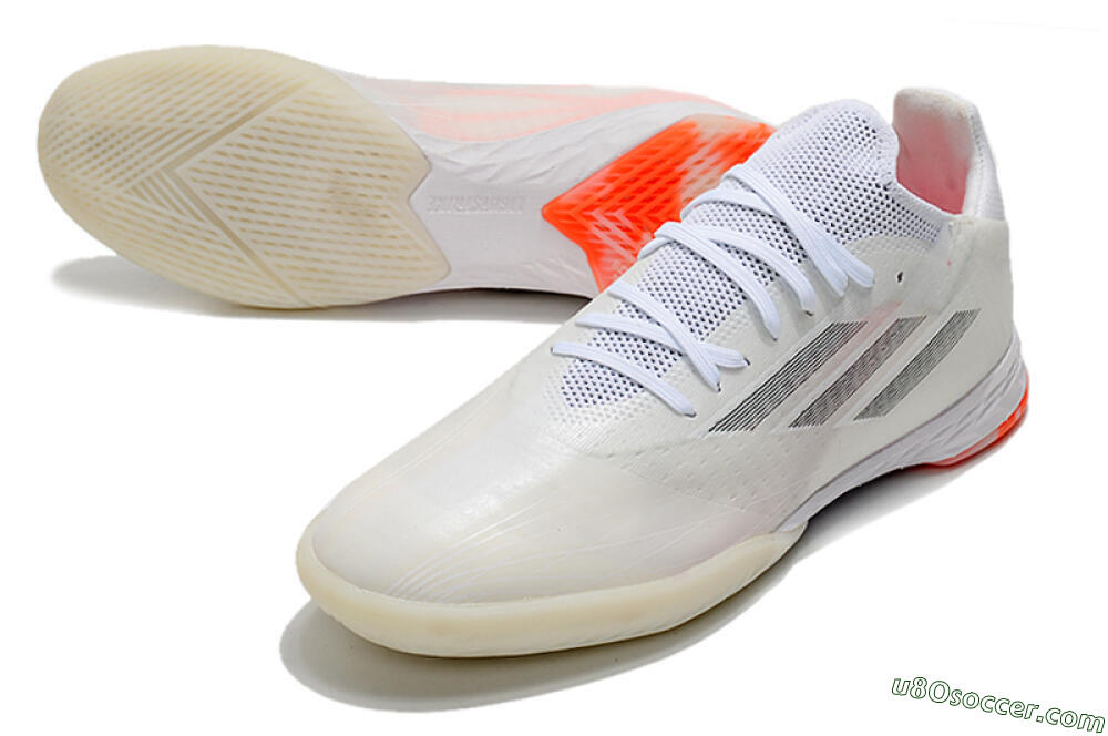 Adidas X Speedflow.1 IC Indoor & Futsal Soccer Shoes - White/Black/Red 3