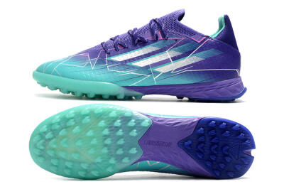Adidas X Speedflow.1 TF Artificial Turf Soccer Shoes - Jade/Silver/Purple