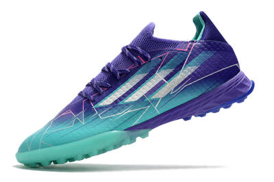 Adidas X Speedflow.1 TF Artificial Turf Soccer Shoes - Jade/Silver/Purple