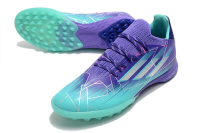 Adidas X Speedflow.1 TF Artificial Turf Soccer Shoes - Jade/Silver/Purple