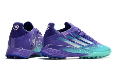 Adidas X Speedflow.1 TF Artificial Turf Soccer Shoes - Jade/Silver/Purple