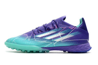 Adidas X Speedflow.1 TF Artificial Turf Soccer Shoes - Jade/Silver/Purple