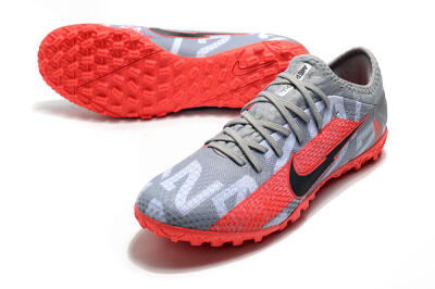 Nike Mercurial Vapor 13 Pro TF Artificial Turf Soccer Shoes - Grey/Black/Red