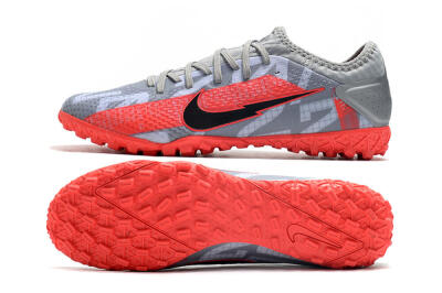 Nike Mercurial Vapor 13 Pro TF Artificial Turf Soccer Shoes - Grey/Black/Red