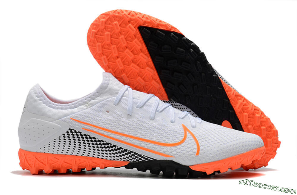 Nike Mercurial Vapor 13 Pro TF Artificial Turf Soccer Shoes - White/Red/Black 1