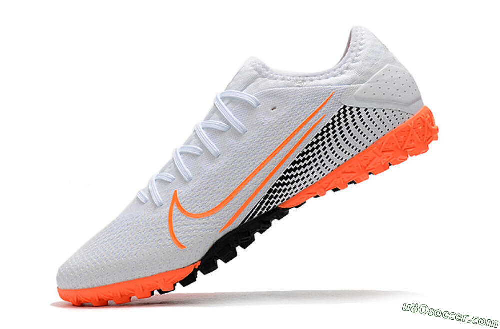 Nike Mercurial Vapor 13 Pro TF Artificial Turf Soccer Shoes - White/Red/Black 5