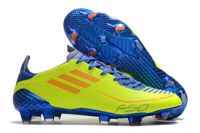Adidas F50 Adizero Ghosted FG Firm Ground Soccer Cleats - Yellow/Red/Blue
