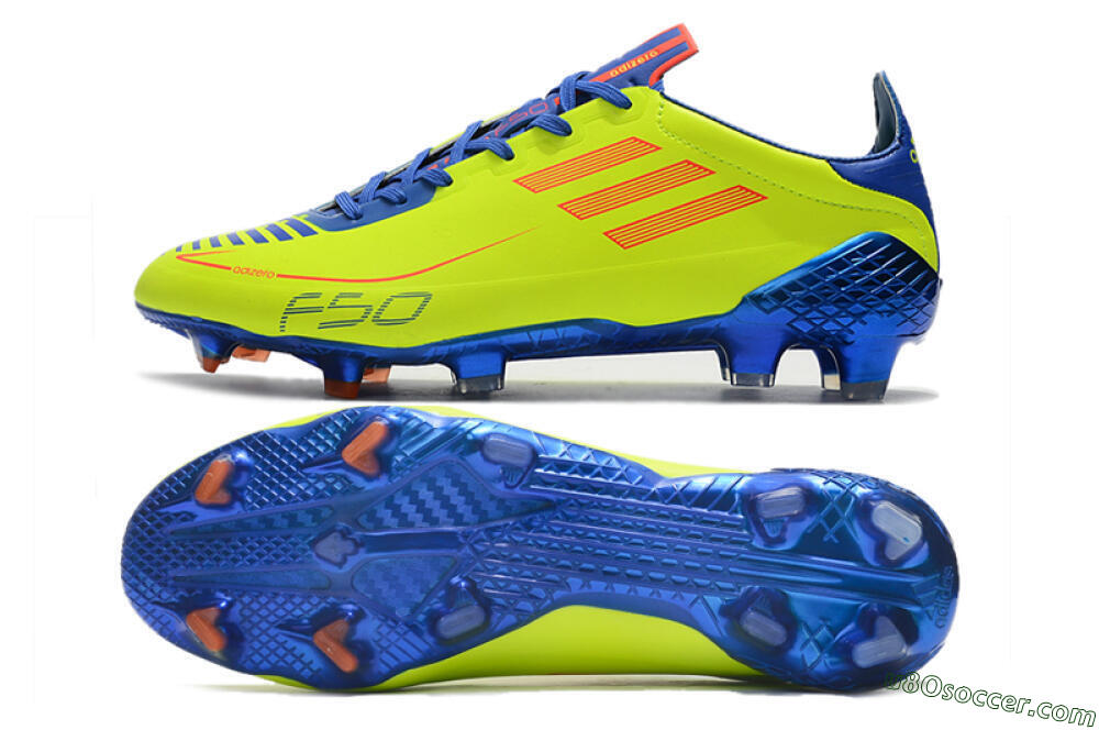 Adidas F50 Adizero Ghosted FG Firm Ground Soccer Cleats - Yellow/Red/Blue 0
