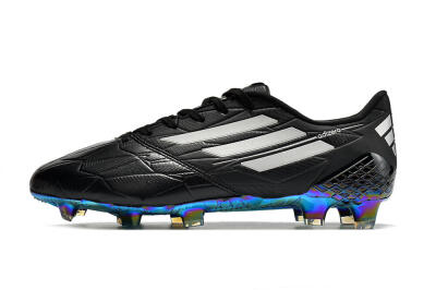 Adidas F50 Adizero Ghosted FG Firm Ground Soccer Cleats - Black/White/Gold