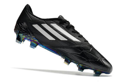 Adidas F50 Adizero Ghosted FG Firm Ground Soccer Cleats - Black/White/Gold
