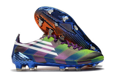 Adidas F50 Adizero Ghosted FG Firm Ground Soccer Cleats - Purple/Blue/Yellow
