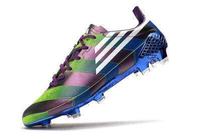 Adidas F50 Adizero Ghosted FG Firm Ground Soccer Cleats - Purple/Blue/Yellow