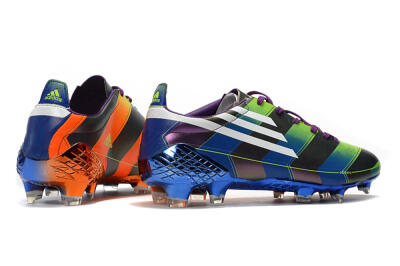 Adidas F50 Adizero Ghosted FG Firm Ground Soccer Cleats - Purple/Blue/Yellow