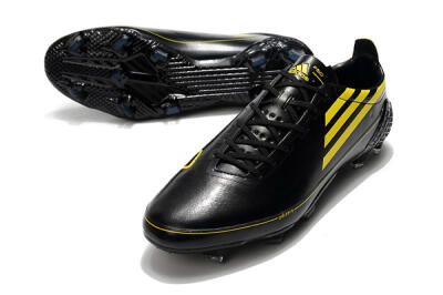 Adidas F50 Adizero Ghosted FG Firm Ground Soccer Cleats - Black/Yellow