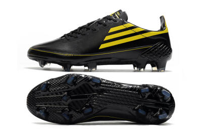 Adidas F50 Adizero Ghosted FG Firm Ground Soccer Cleats - Black/Yellow