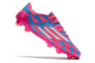 Adidas F50 Adizero Ghosted FG Firm Ground Soccer Cleats - Pink/White/Blue