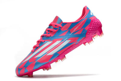 Adidas F50 Adizero Ghosted FG Firm Ground Soccer Cleats - Pink/White/Blue