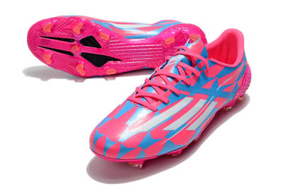 Adidas F50 Adizero Ghosted FG Firm Ground Soccer Cleats - Pink/White/Blue