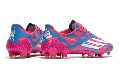 Adidas F50 Adizero Ghosted FG Firm Ground Soccer Cleats - Pink/White/Blue