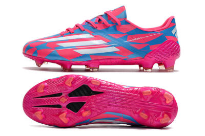 Adidas F50 Adizero Ghosted FG Firm Ground Soccer Cleats - Pink/White/Blue