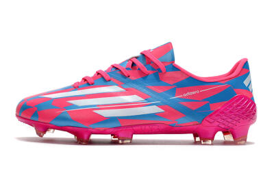 Adidas F50 Adizero Ghosted FG Firm Ground Soccer Cleats - Pink/White/Blue